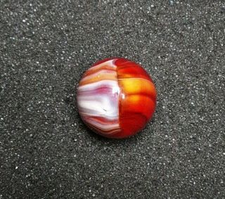 Cac Christensen Agate Company Vintage Red Striped Semi - Transparent Marble 5/8 "