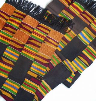 Antique Kente Cloth / African Art Textile.