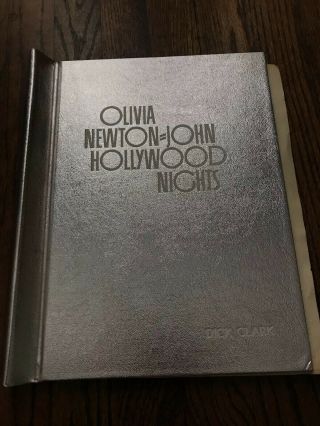 Olivia Newton John Hollywood Nights Dick Clark Script Holder.  One Of A Kind