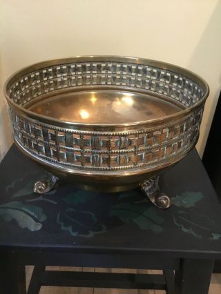Vintage Brass Classical Style Planter For House Plants