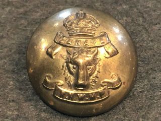 Vintage Royal North West Mounted Police Uniform Button With K/c (24mm)
