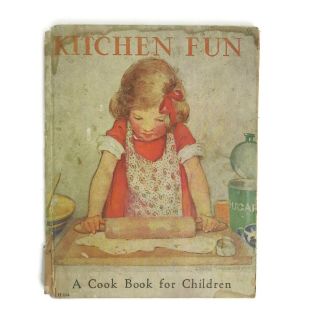 Vintage 1930s Kitchen Fun A Cook Book For Children Louise Price Bell Cookbook