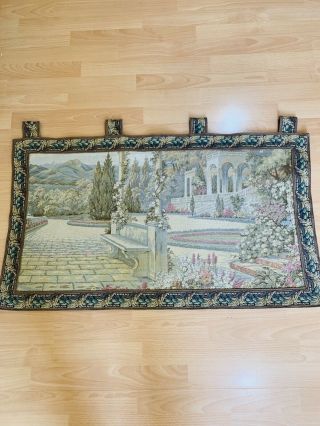 Vintage French Tapestry Wall Hanging Size 110x58
