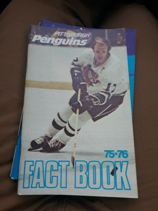 1975 - 76 Pittsburgh Penguins Media Guide Yearbook