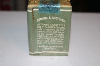 Vintage Listerine Cigarette Package Pack Tobacco Sign Empty Display Only 2