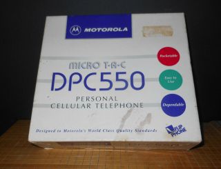 Vintage Motorola Dpc550 Flip Cell Phone With Chargers,  Batteries,  Etc.