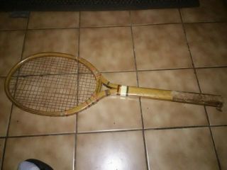 Antique Vintage A.  G.  Spalding Bros.  Top Flite Wood Tennis Racket