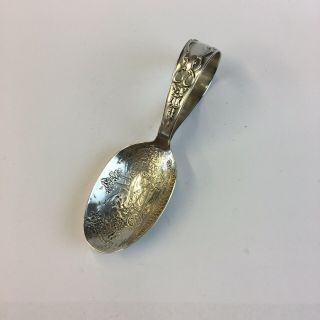 Antique 1908 Levi & Salaman Solid Silver Baby’s Spoon This Little Pig 8.  5cm