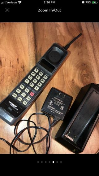Vintage block/brick cell phone with 2 at home chargers and 1 car charger 3