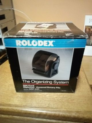 Vintage Rolodex Drf - 24c Covered Rotary File -