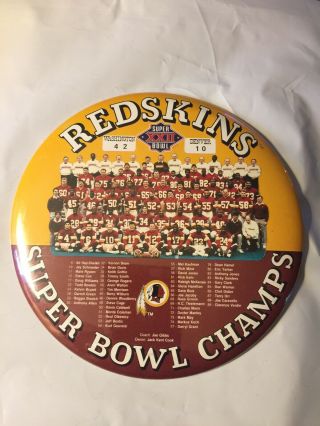 Redskins Pin.  Private Listing For Ian