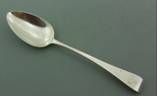 Antique Georgian Solid Sterling Silver Table Spoon Old English Pattern 1797