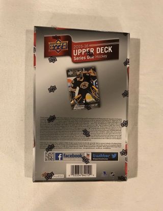2015/16 NHL Upper Deck Series One Hockey Hobby Box 2