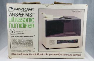 Vintage Hankscraft By Gerber Whisper Mist Ultrasonic Tabletop Humidifier