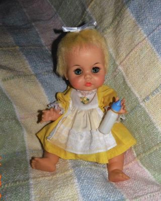 Vintage 1967 Ideal Doll Tearie Betsy Wetsy Drink Wet Baby Doll Bw - 12 - Hh88 - Htf