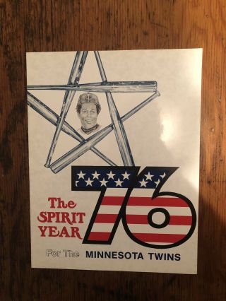 1976 Minnesota Twins Season Ticket Form,  - Rod Carew