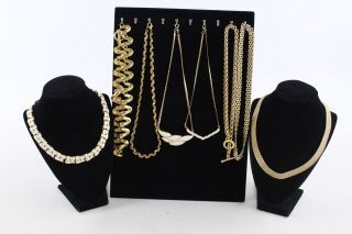 8 X Vintage & Retro 1980s Statement Jewellery Inc.  Necklaces,  Monet,  D 