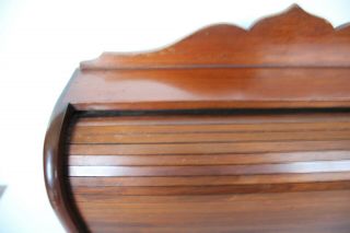 Alfred Dunhill Ltd.  Six Pipe Rack,  1930 ' s,  Oak,  Tambour,  Roll Top. 3