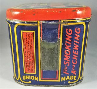Vintage BAGLEY ' S WILD FRUIT Flake Cut Tin Litho Large Tobacco Tin Michigan 3