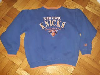 Vintage Vtg 90s Ny York Knicks Logo Athletic Sweatshirt Sweat Shirt Sz Lg Xl