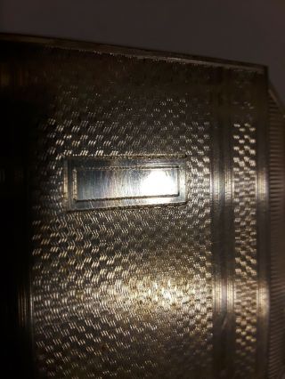 Antique Very Rare WW.  ll.  Dunhill,  Silver Plated Cigarette Case,  unmark.  Spring. 2