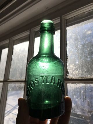 Antique Thomas Maher Porter Bottle - Dyottville Glass,  Philadelphia 2