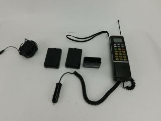 Rare Vintage Panasonic Brick Mobile Cell Phone Model Eb - 3500 W/ Charger Case