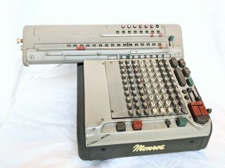 Rare Vintage Monroe Matic Monromatic Calculator Adding Machine Model Csa - 8.