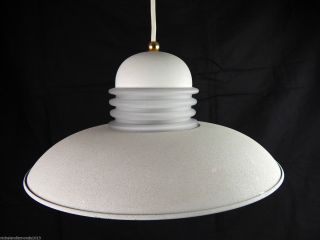 White Hanging Ceiling Light Ufo Frosted Center Shade Atomic Lamp