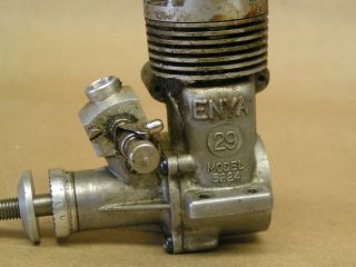 Vintage Enya 29 Engine,  Great Compression,  No Muffler,  Model 5224.