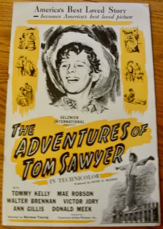 & Vintage Pressbook Adventures Of Tom Sawyer 1938 - Tommy Kelly,  Robson