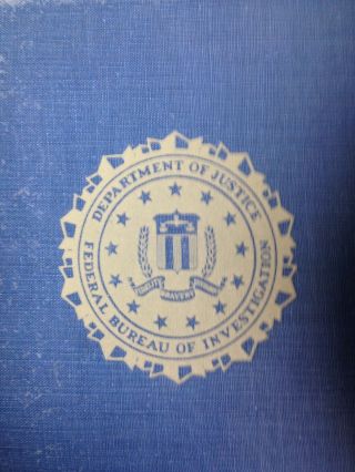 1947 The Story Of The Fbi Signed By J Edgar Hoover Hardcover Vintage Book