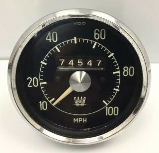 1960s Saab Speedometer Vintage (saab 96 Or 99?) W1032 Germany 4 "