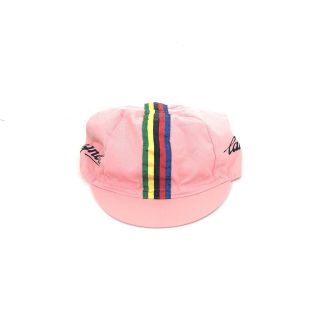 Campagnolo Vintage Pink Striped Cycling Cap Hat Made In Italy