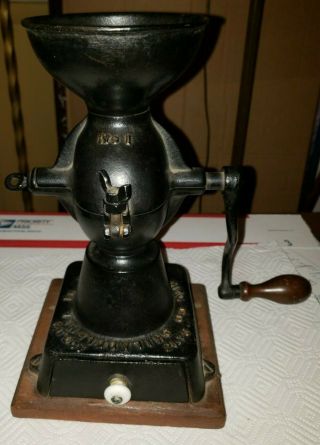 Antique Enterprise No.  1 Cast Iron Coffee Grinder Mill Vintage