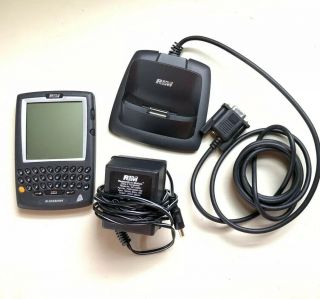 Rim Blackberry 957 R957m - 2 - 5 Cell Phone W/ Cradle Charger Mobile Vintage Rare