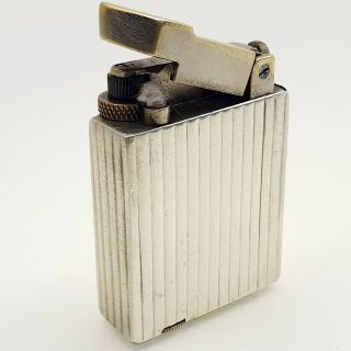 Sterling Silver Gamma Cigarette Lighter Petrol Vintage 1950 