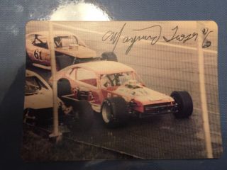 Vintage Signed 6 Maynard Troyer Nascar Modified Racing 3x5 Photo