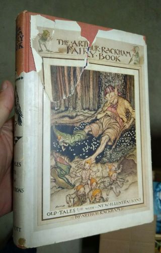 Vtg 1933 1st Ed " The Arthur Rackham Fairy Book " George Harrap Lippincott Hc Dc