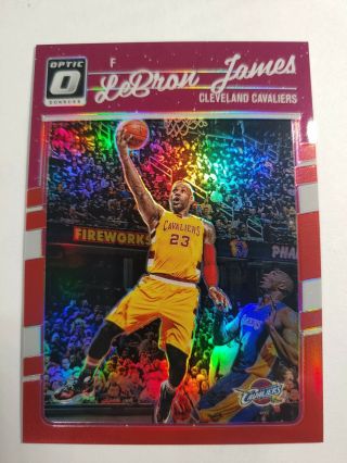 2016 - 17 Donruss Optic Red 15 Lebron James Cleveland Cavaliers 64/99