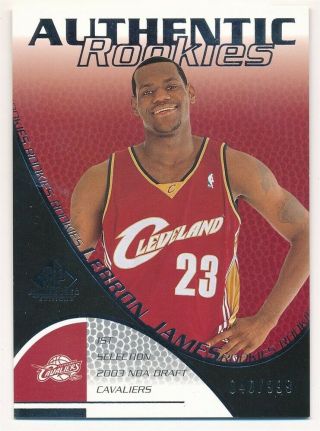 Lebron James 2003/04 Sp Game 107 Rc Rookie Cavaliers Lakers 048/999 $600