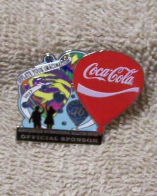 2017 Coca - Cola Sponsor 46 Albuquerque International Balloon Fiesta Balloon Pin