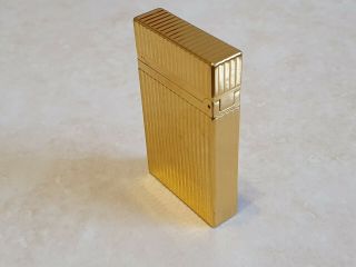 S.  T.  DUPONT LIGNE YELLOW GOLD PLATED LIGHTER 3