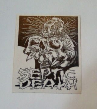 Septic Death Paper Sticker,  Mid 1980 