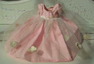 Vintage Vogue Ginny Doll Dress Formal Gown Pink Tulle