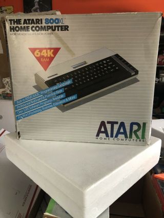 Rare Vintage 1983 Atari 800xl Home Computer System 64k Ram Complete W/ Box