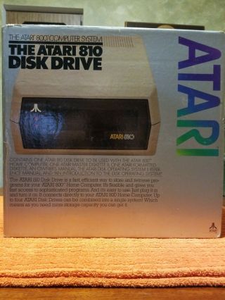 1981 Atari 810 Floppy Disk Drive W/power Supply/memory Module