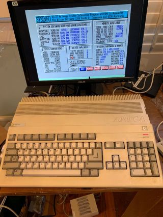 Amiga 500 Home Computer,  & Memory Mod With Mouse And Power Supply