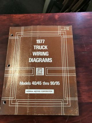 1977 Chevy Truck Wiring Diagrams 40 - 90 45 - 95 St 352 77a