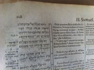1500 ' s HEIDELBERG POLYGLOT Bible HEBREW GREEK LATIN King David 3